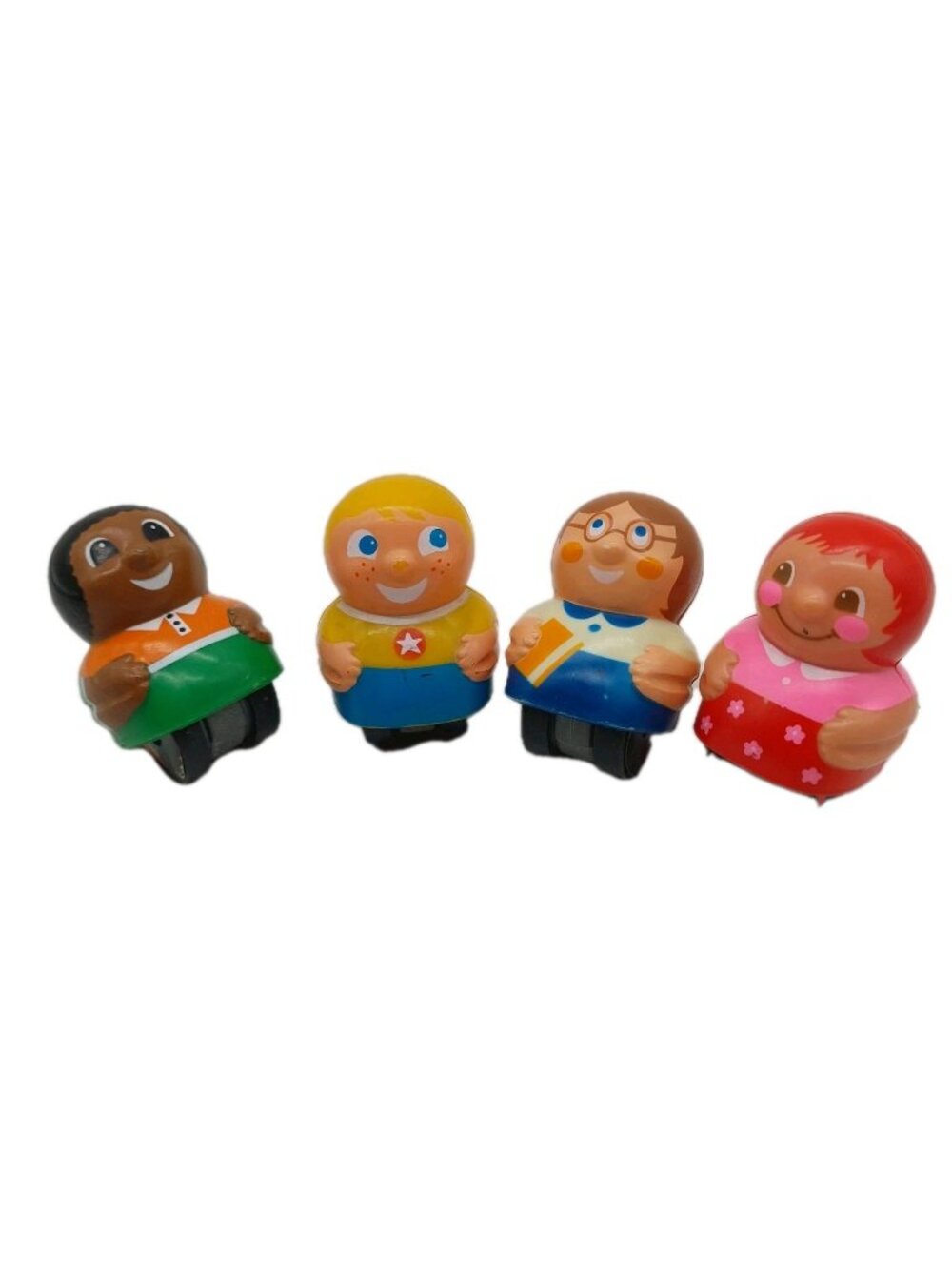 Mattel Preschool Rockie Rollies 4 People 1978 Boys Girls READ